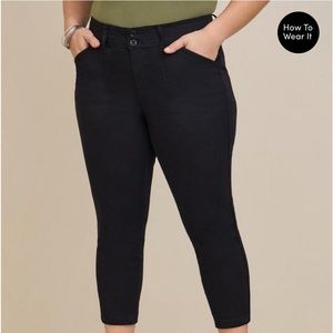 Torrid aviator crop stretch twill pants. NWT